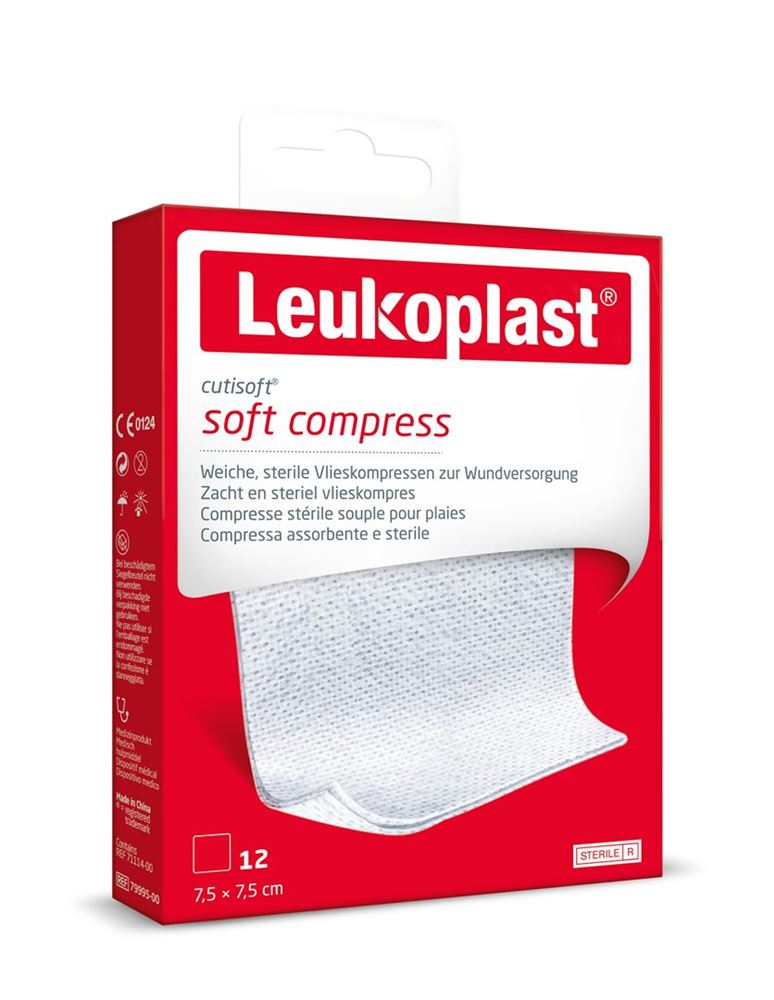 Leukoplast Cutisoft 7.5x7.5cm 12 Stk