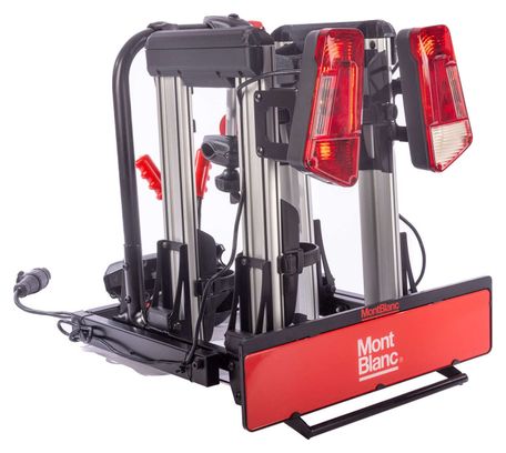Porte-vélos plateforme sur boule d'attelage Mont Blanc SAREK compatible E-bike