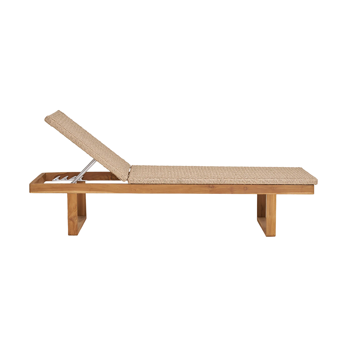 Houten tuin loungestoel Elodie Naturel