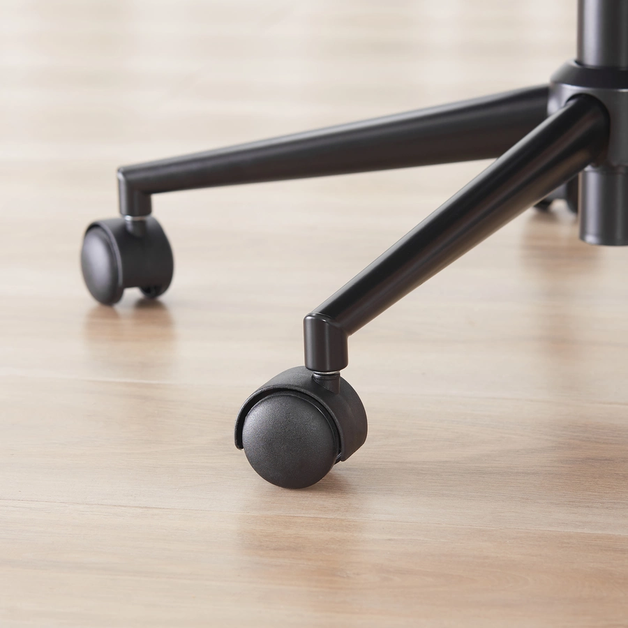 HOMCOM Bürostuhl mit Wippfunktion, aus Webstoff und Polyester, gemütlich dunkelgrau