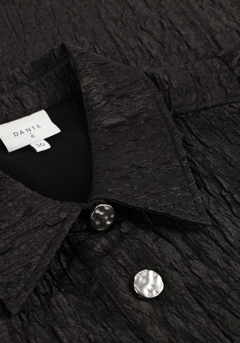 zwarte dante6 mini jurk koda shirt dress