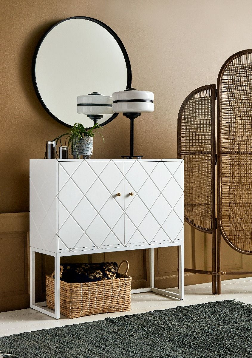 Nordal Denmark zwarte ronde spiegel 80cm