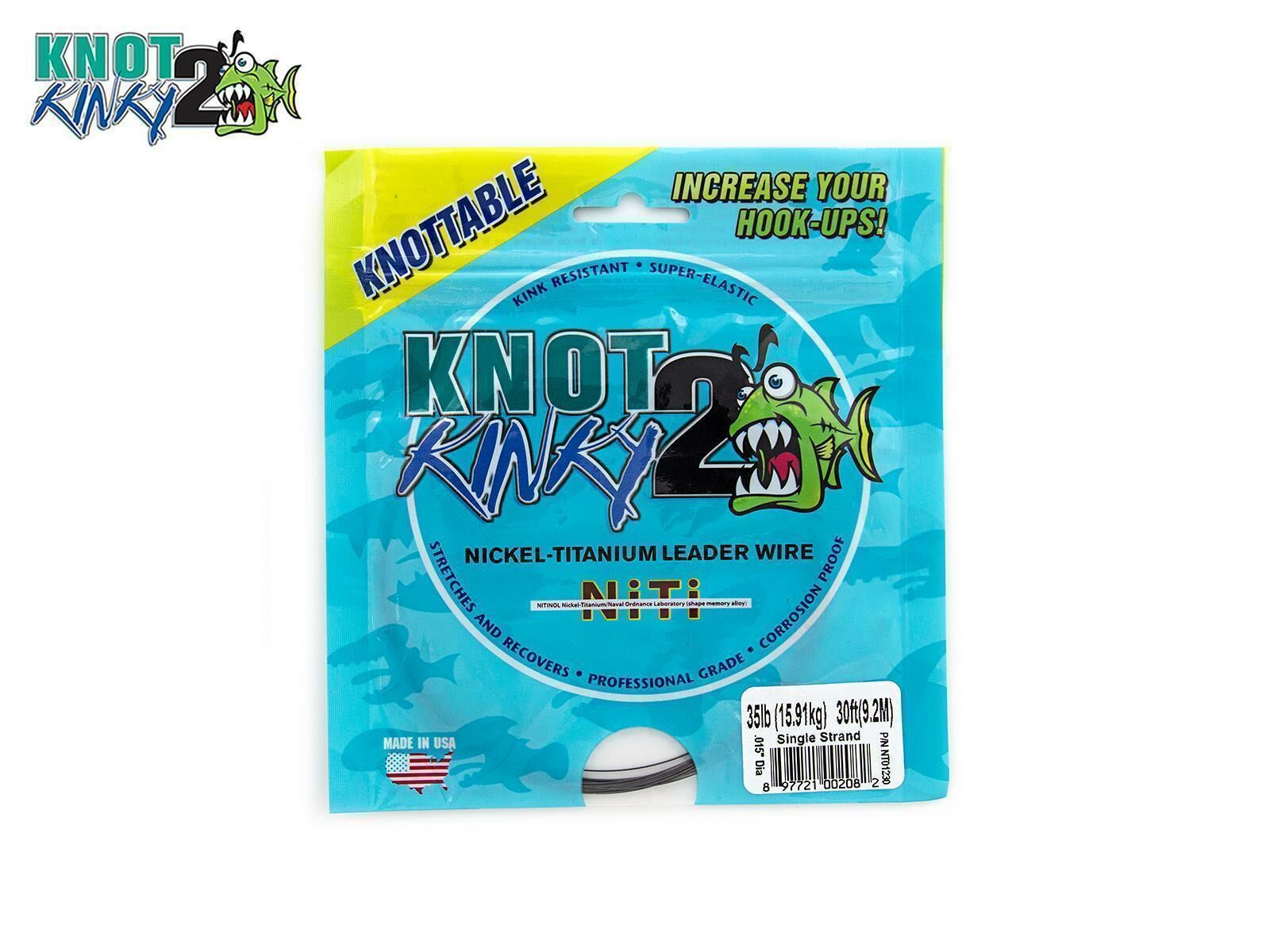 9 m Knot 2 Kinky 1x1 Titanium - 12 lb