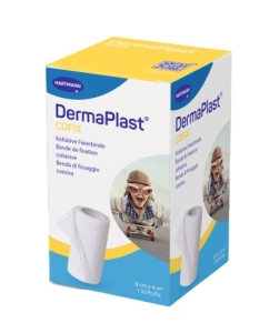 DermaPlast Cofix Gazebinde weiss 8 cm x 4 m