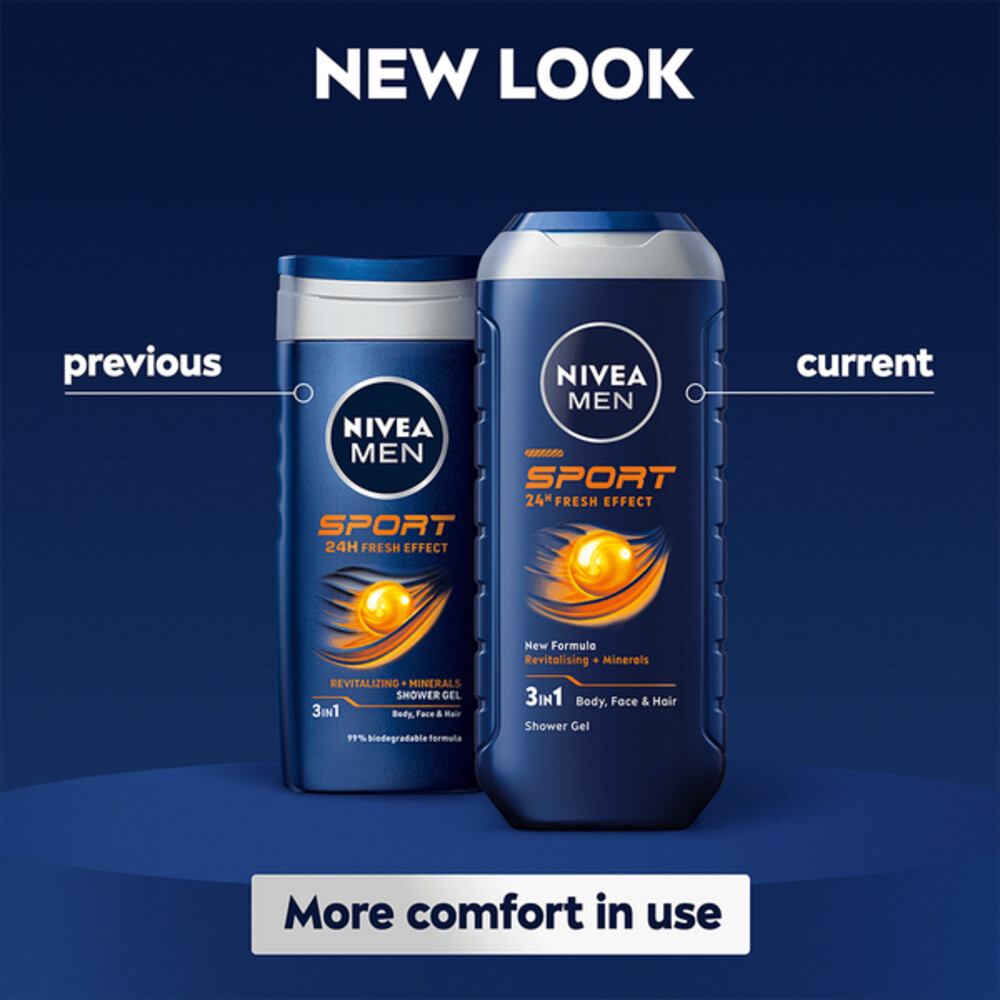 6x Nivea Men Douchegel Sport500 ml