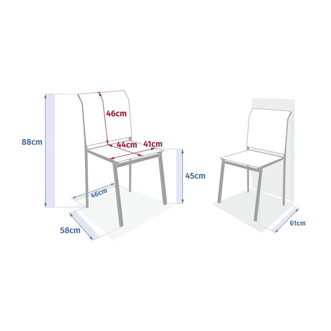 Chaise de jardin empilable ESSENTIA Lin & Vert laurier