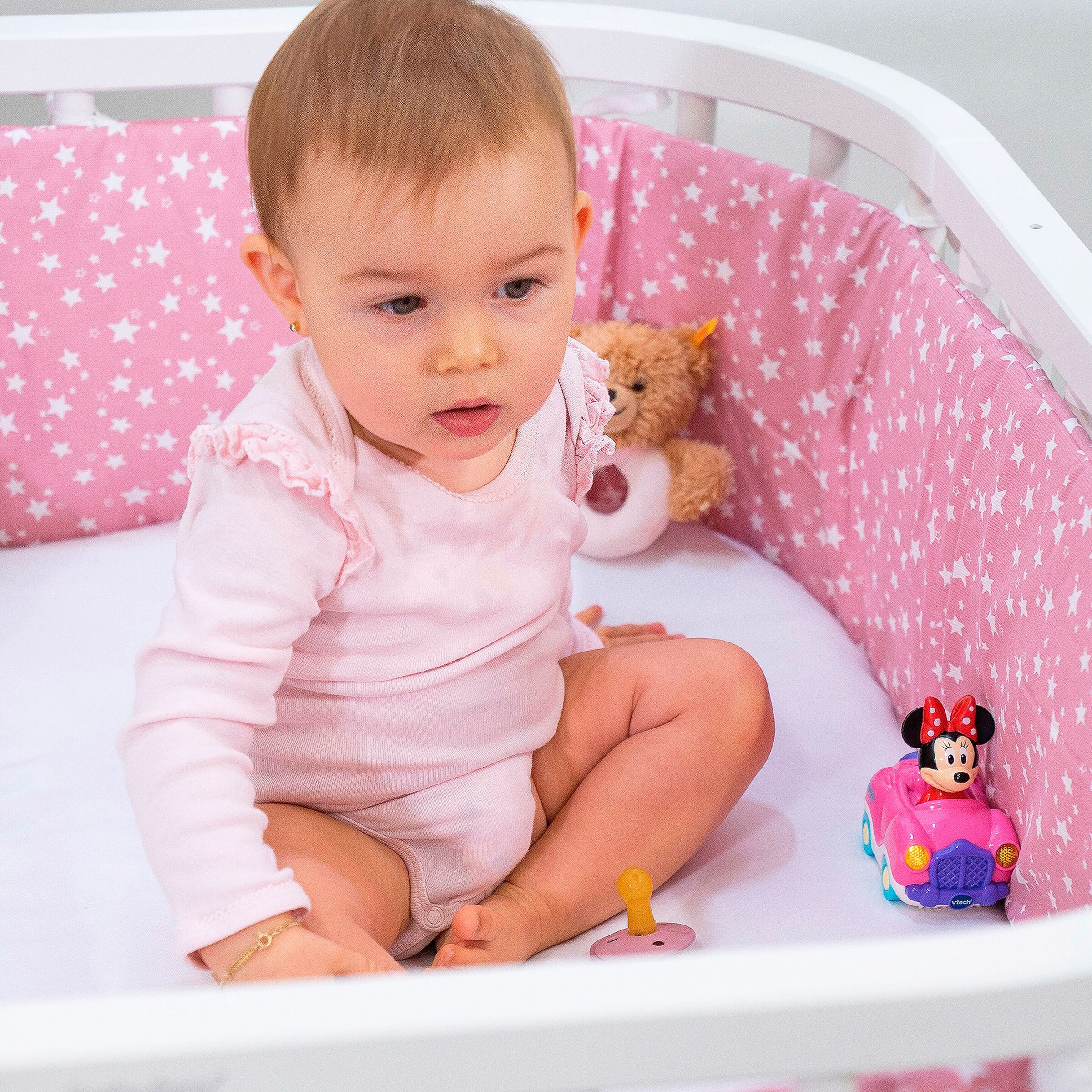 babybay® Jersey-Spannbetttuch für Beistellbett Maxi 89x50 cm weiß