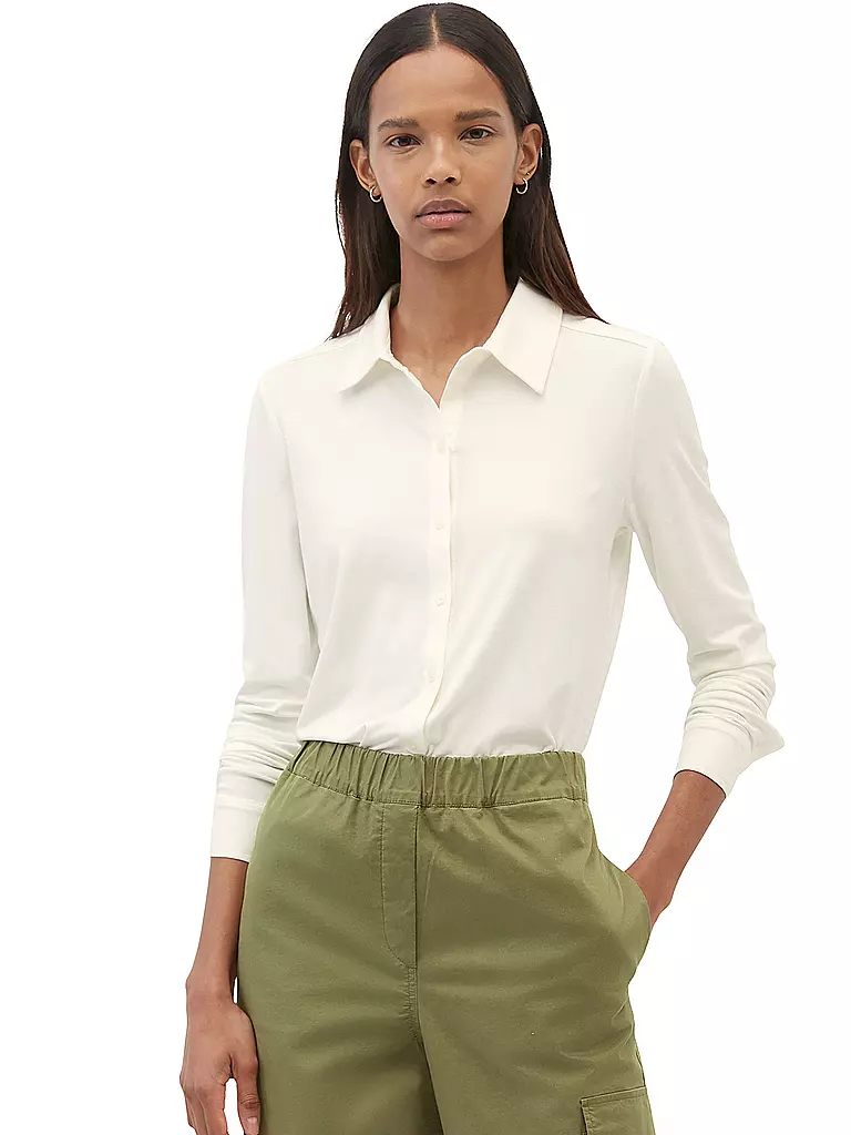 MARC O'POLO Jerseybluse weiss