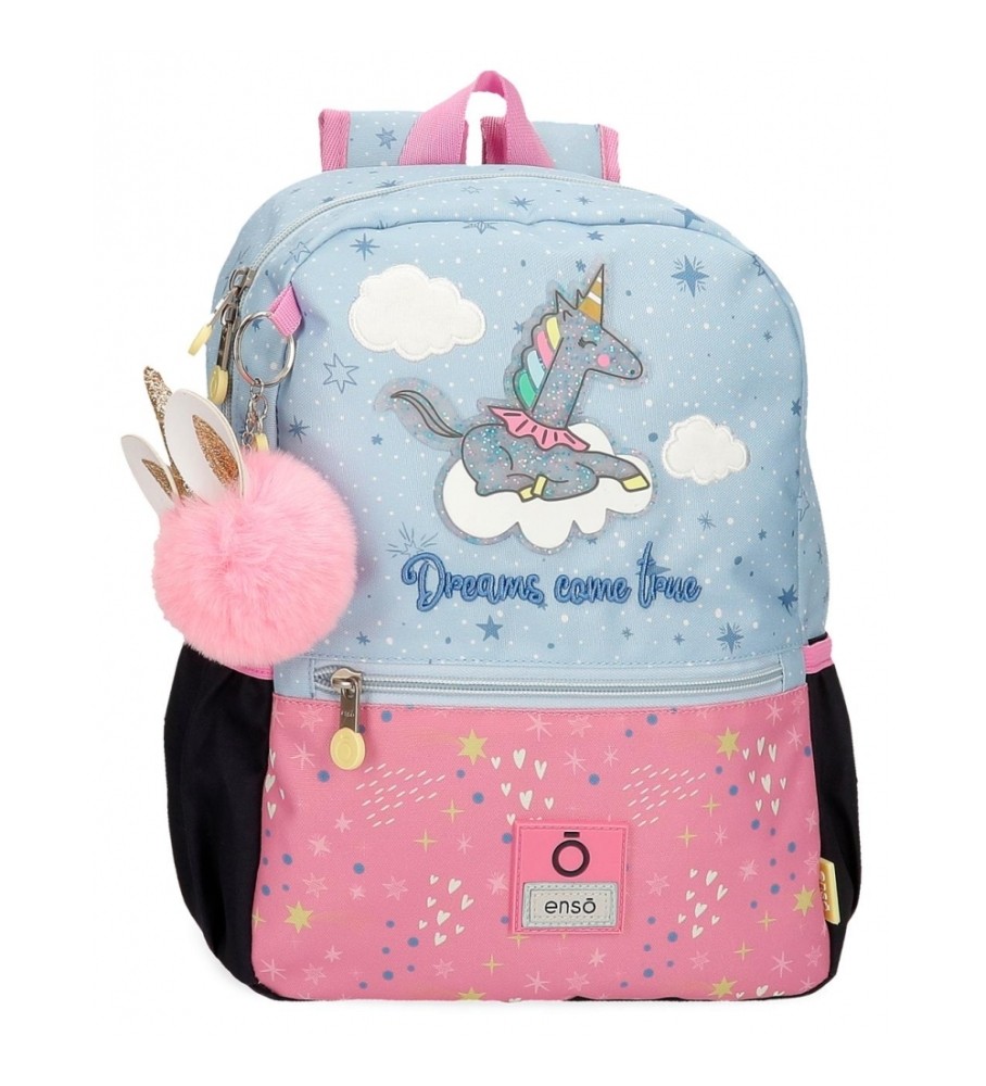 Mochila para Carrinho de Bebê Enso Dreams Come True 32cm Azul/Rosa