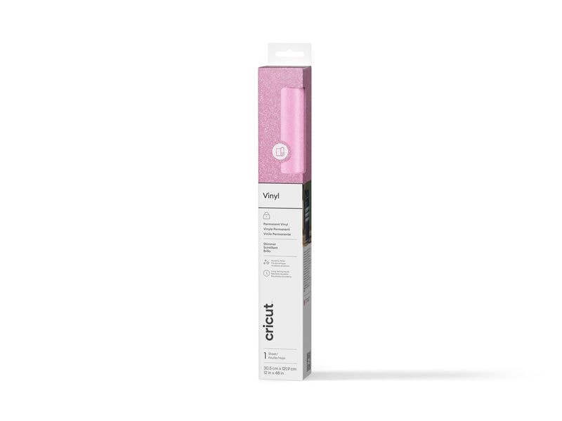 Cricut Vinylfolie Permanent Glanz 30.5 x 122 cm, 1 Stück, P Klebefolie Glitzer