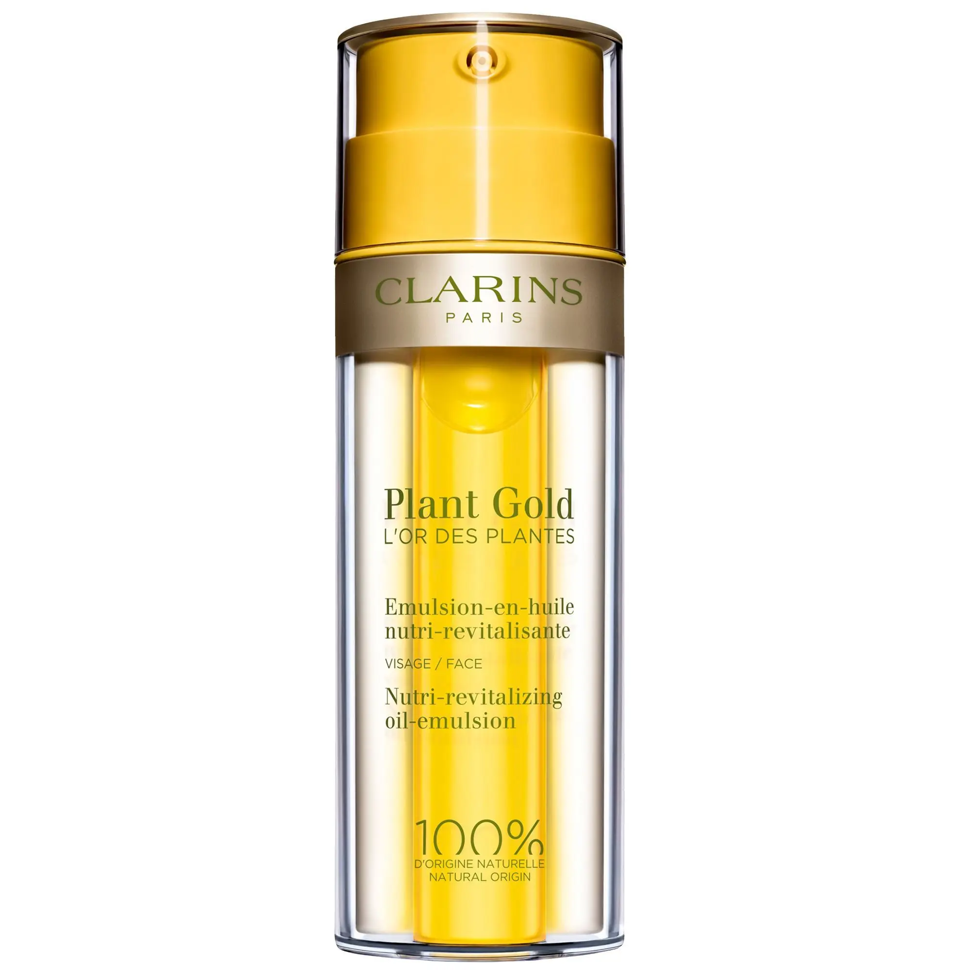 Clarins - Plant Gold - L'Or des Plantes Soin hydratant et nourrissant visage 100% d'origine naturelle- Soin de jour
