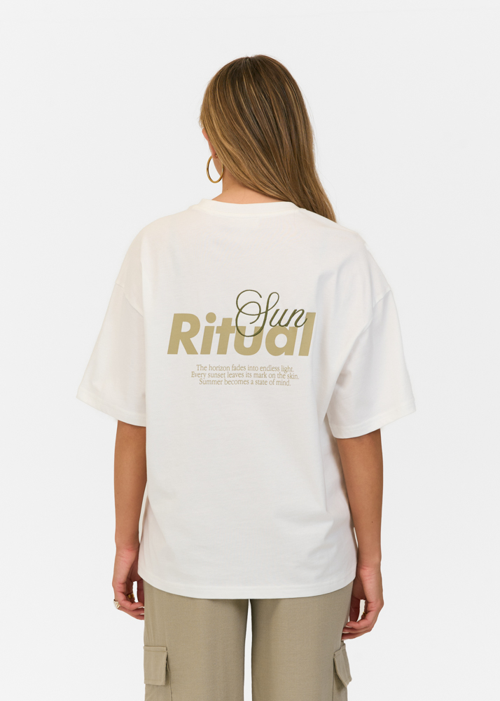 Sun ritual t-shirt creme