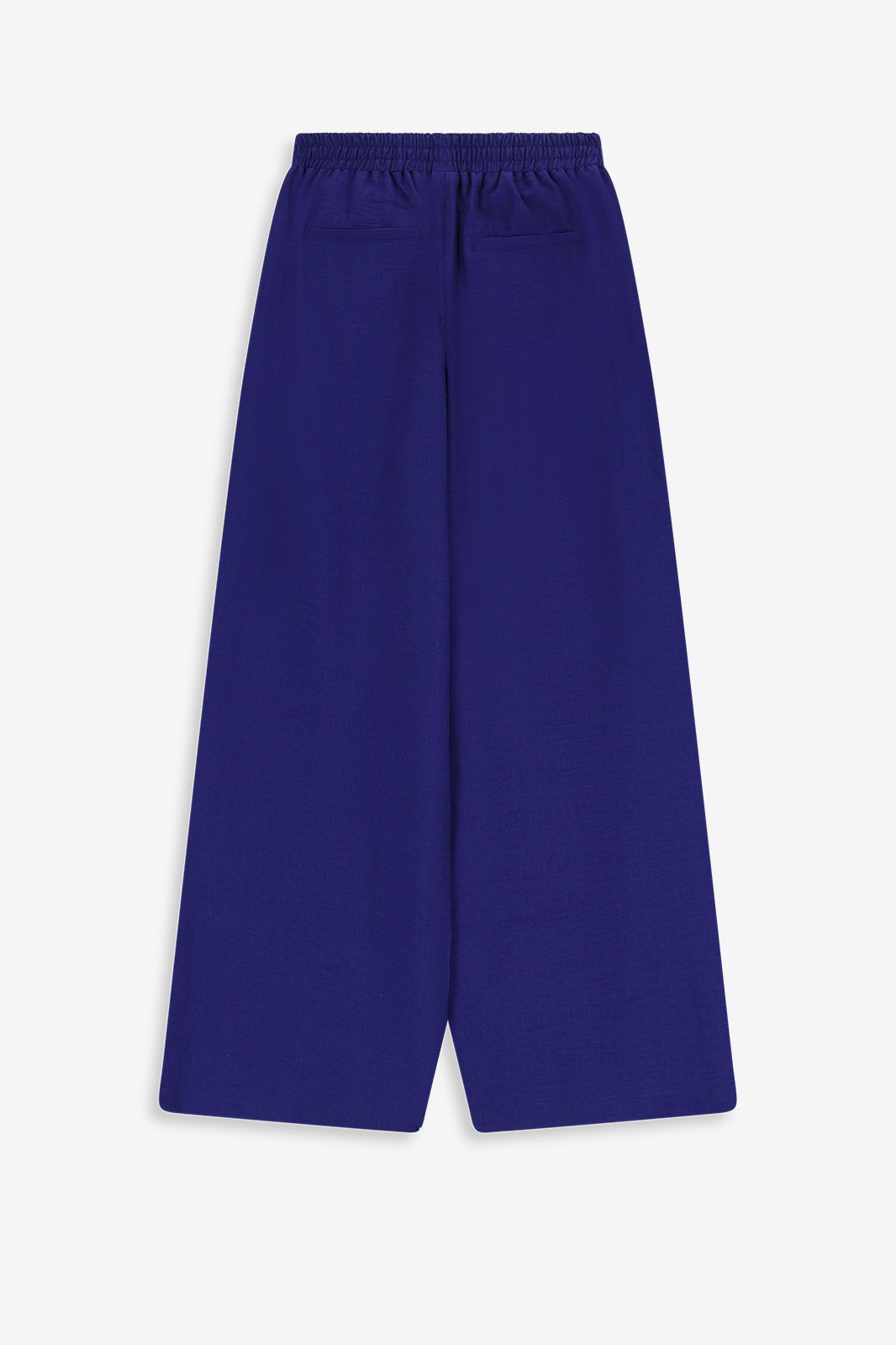 Donkerblauwe wide leg broek