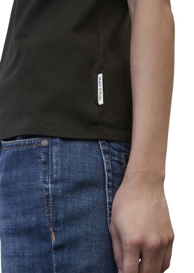 Marc O’Polo T-shirt, short sleeve, round neck Black