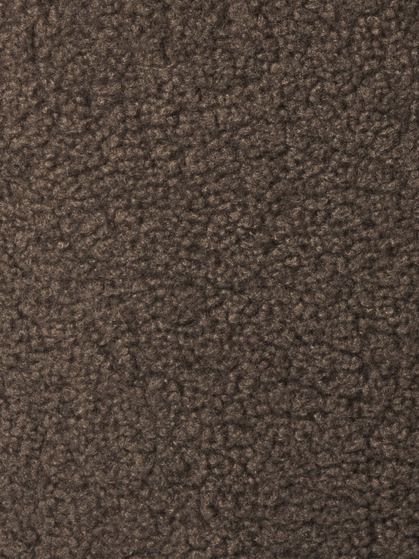 Stol i teddystof | Polyester/polyurethan/stål. 54 x 47 x 81 cm. | Dark Brown
