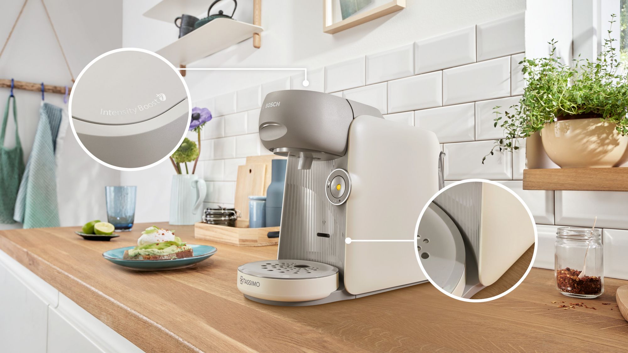 PRODUTO RECONDICIONADO # Máquina de Café Multibebidas TASSIMO FINESSE TAS16B7---B