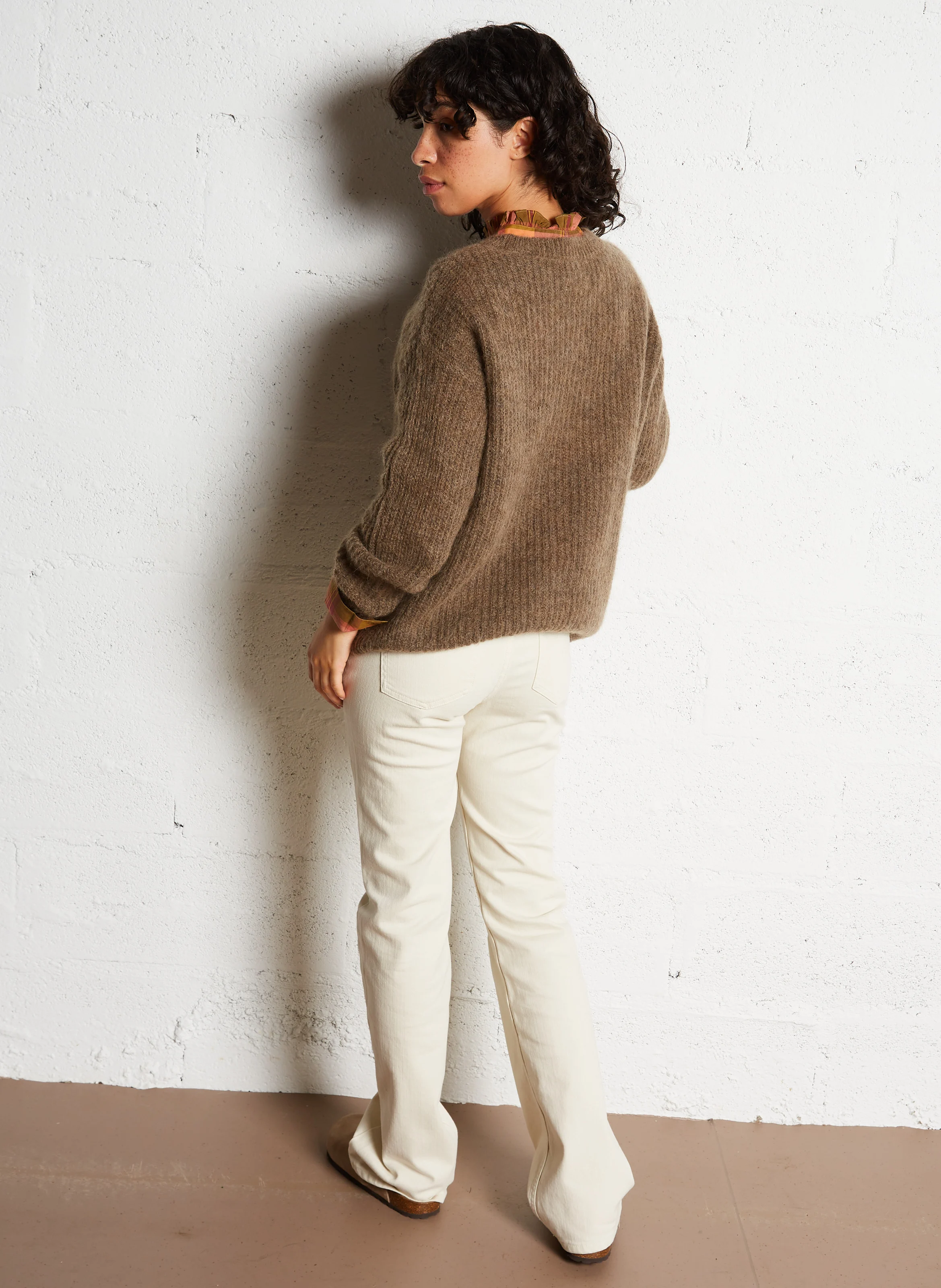 ROSS - Jean droit en coton mélangé | Beige