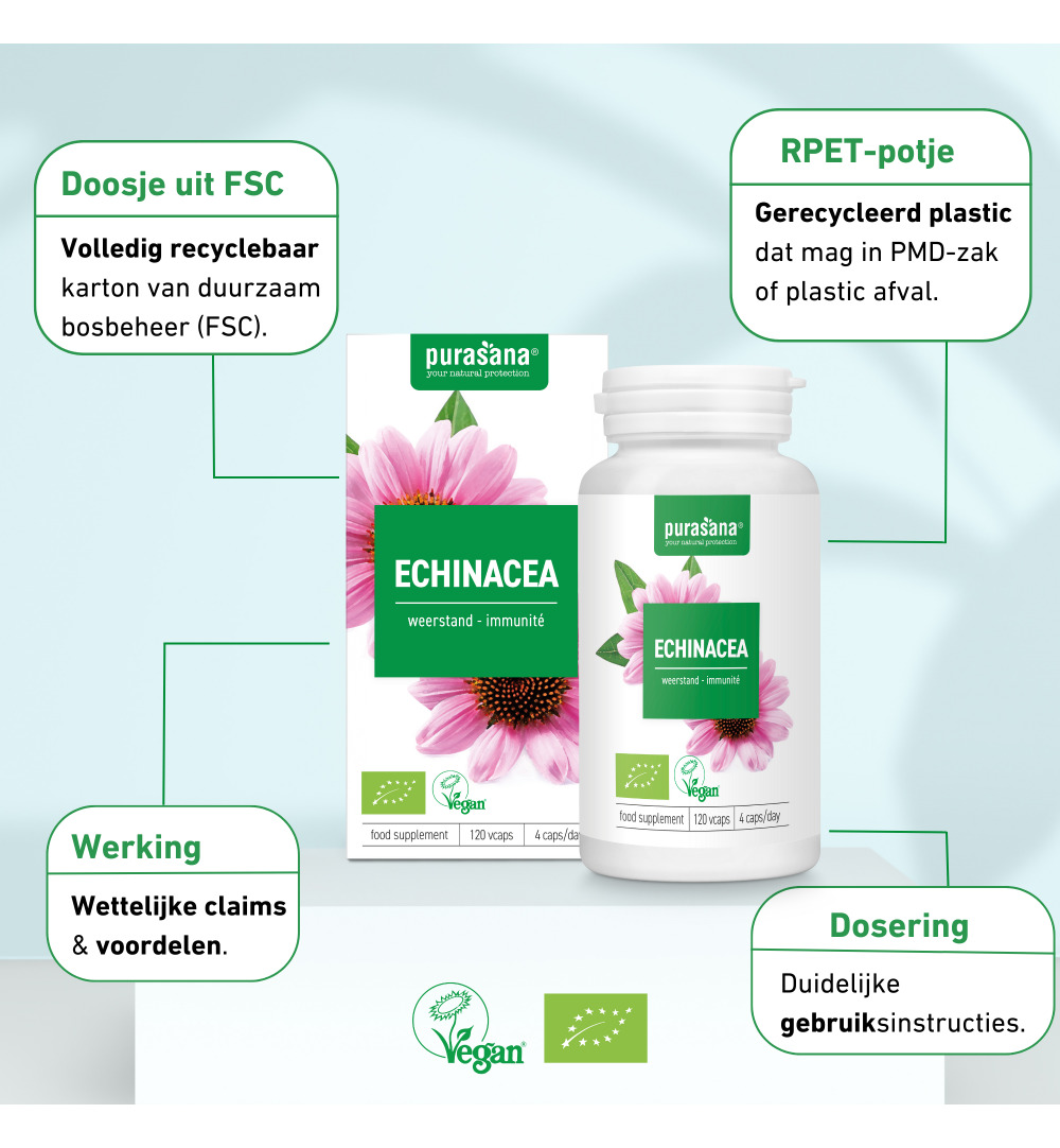 Purasana Echinacea Vegan Bio (120 vega capsules)