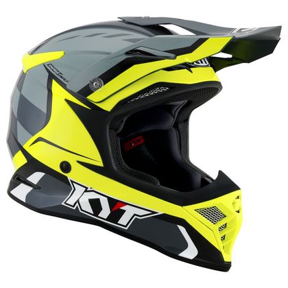 Casque cross KYT SKYHAWK - GLOWING - ANTHRACITE/YELLOW 2023 - Gris / Jaune