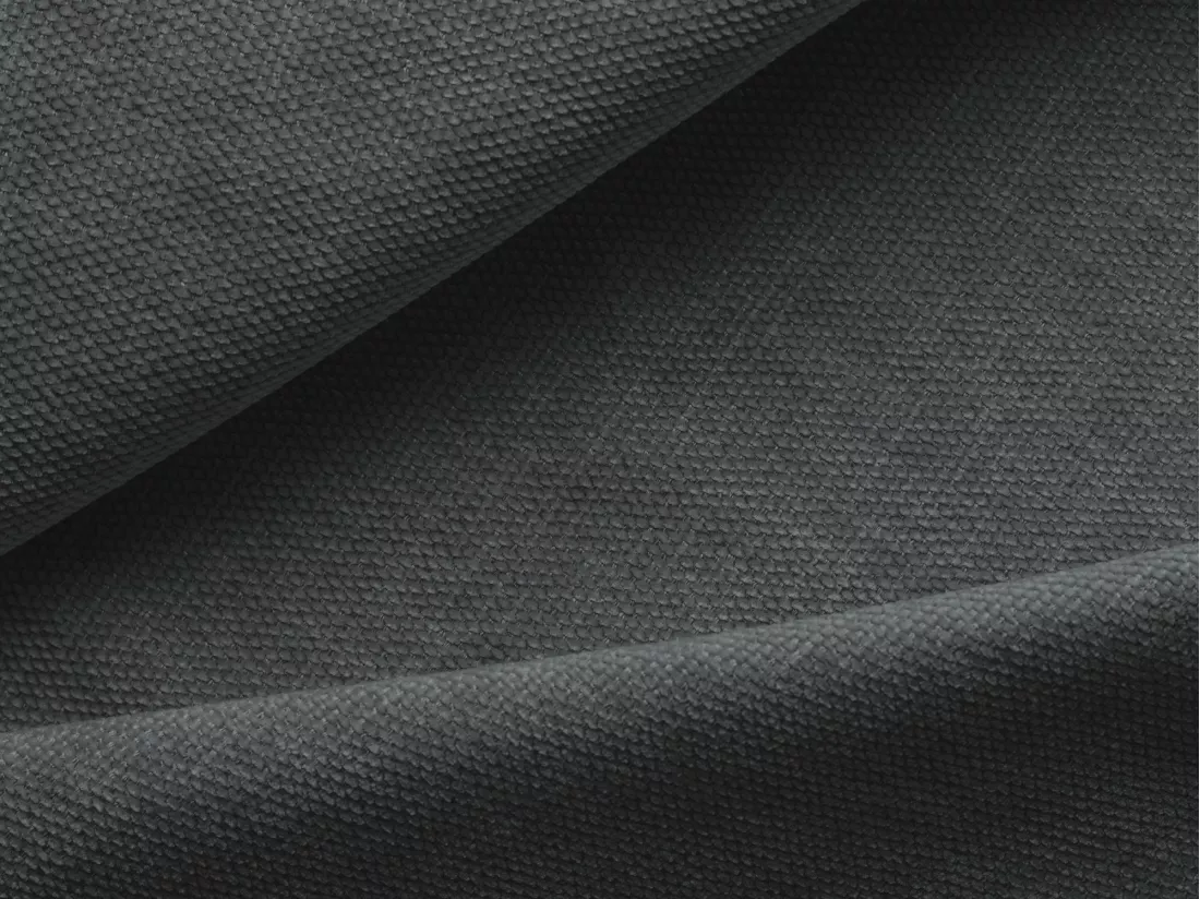 Module avec accoudoirs gauche en tissu chenille - graphite - EKAHI