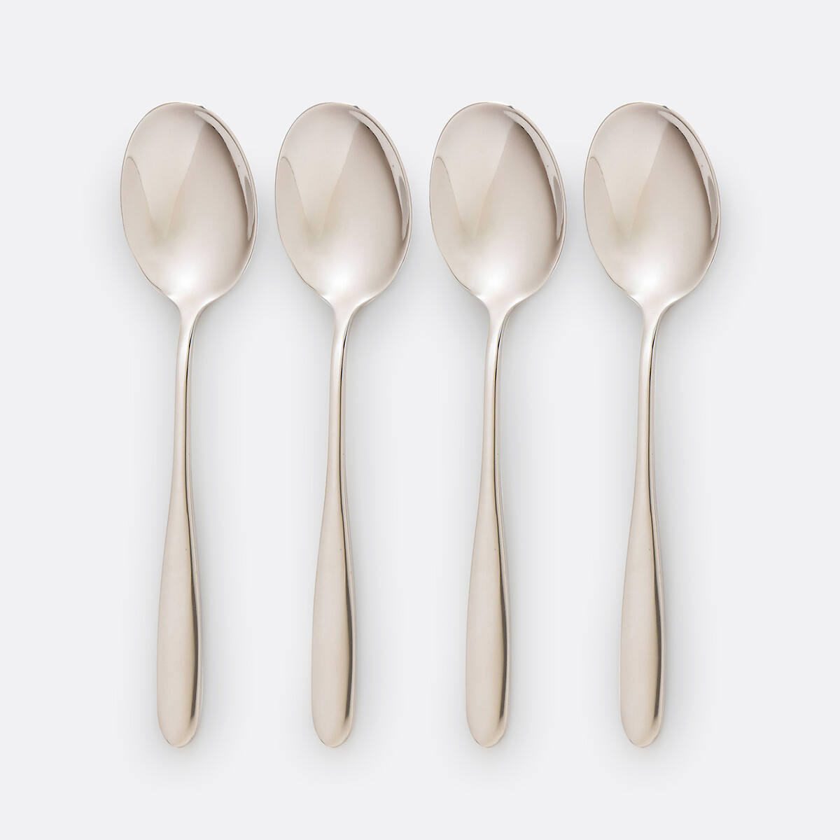 LA REDOUTE INTERIEURS<br>Conjunto de 4 colheres de sopa em aço inoxidável, Ébano