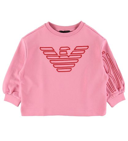 Emporio Armani Sweatshirt - Pink m. Logo