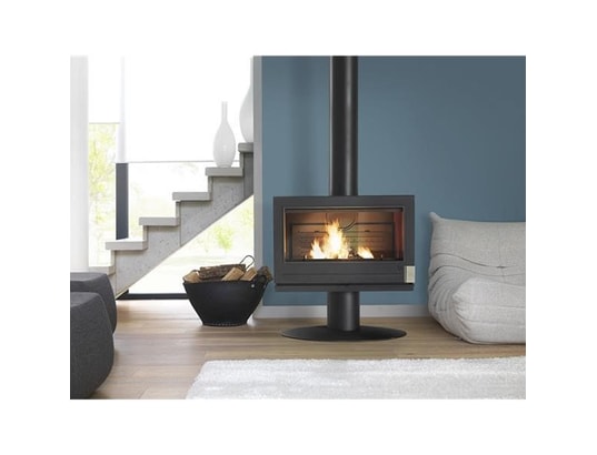 INVICTA - Poêle à bois elton 12 kw - rdt: 75% - bâches 80 cm - 100% fo...