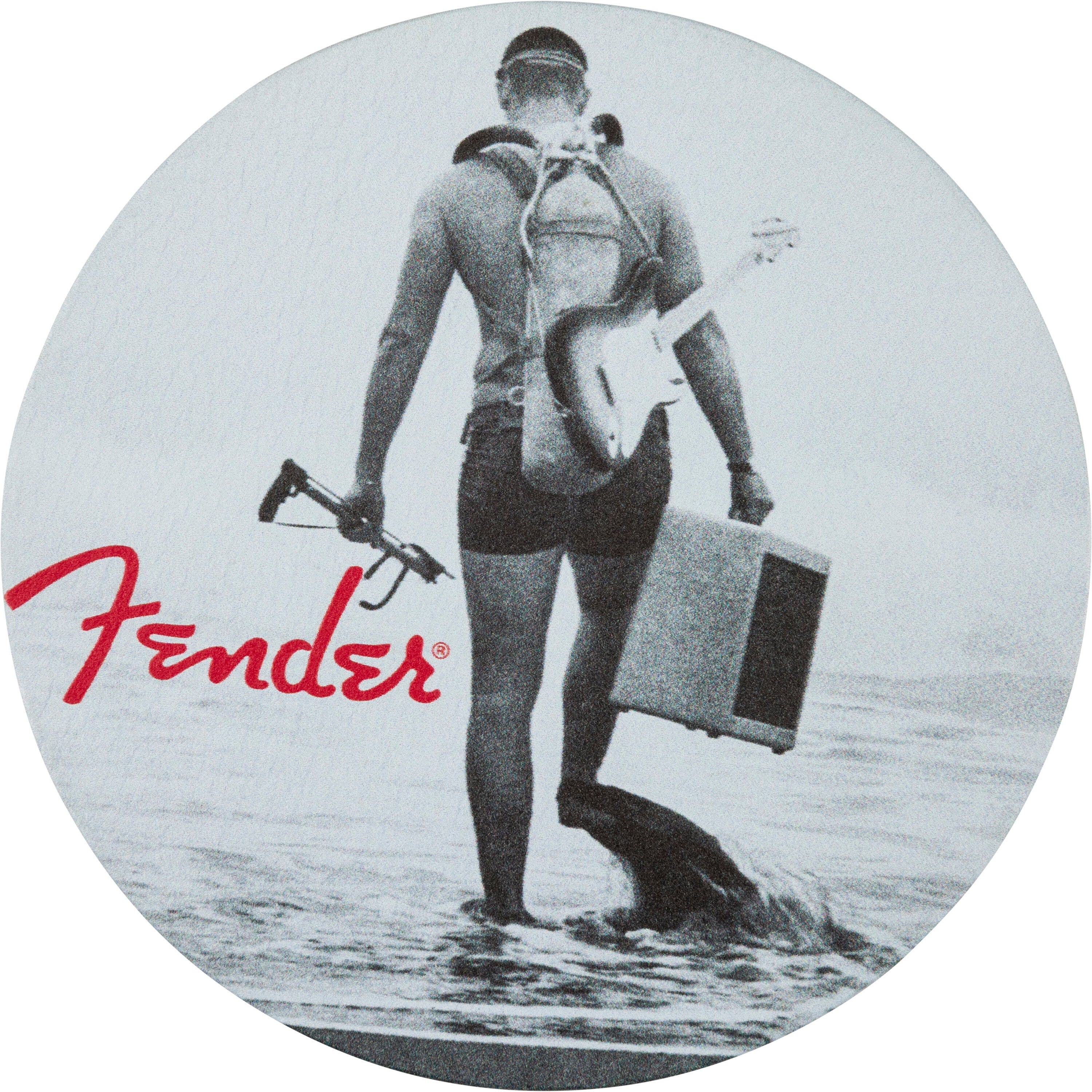 Fender Vintage Ads 4-Pk Coaster Set Black and White
