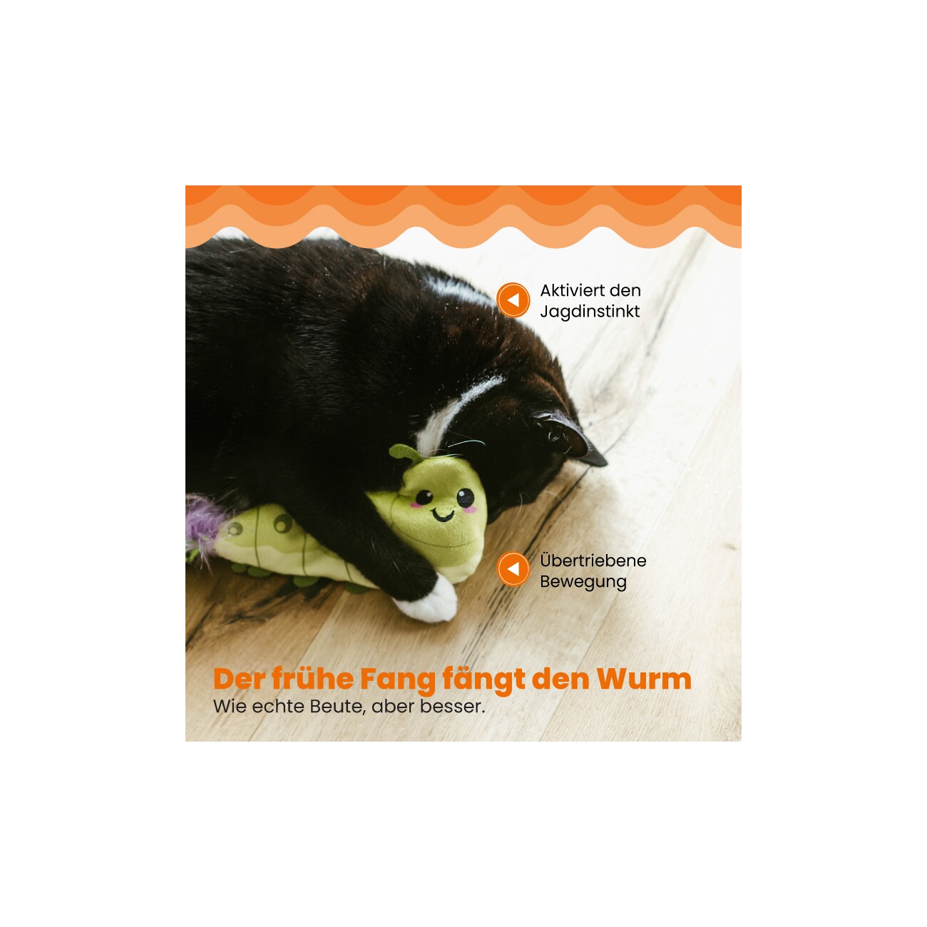 Outward Hound Wiggle Worm Flopping Toy Electronic