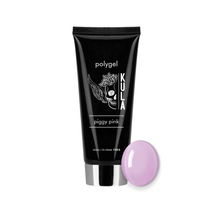 PolyGel Acrylgel Aufbau Kula Nails Hema/di- Hema free Piggy Pink 50 ml
