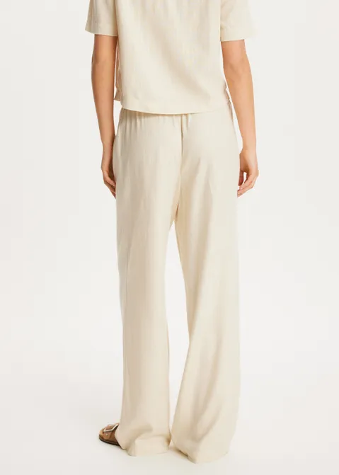 Linnen mix broek zand (ZND.L)