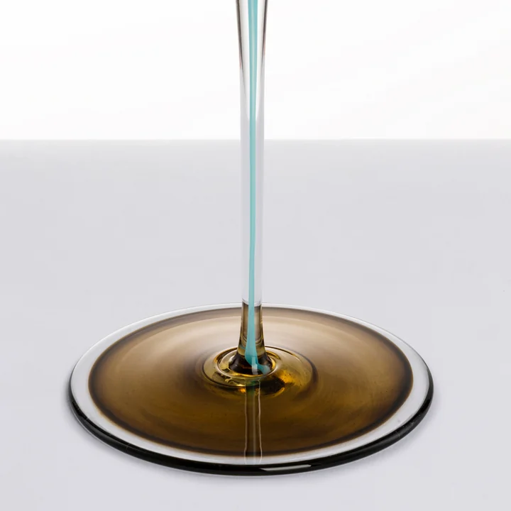 Zwiesel Glas - Ink Weissweinglas, ockergrün
