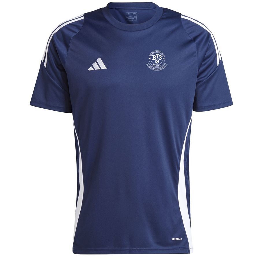 B1973 Herlev Træner T-shirt d'Entraînement - Bleu Marine/Blanc