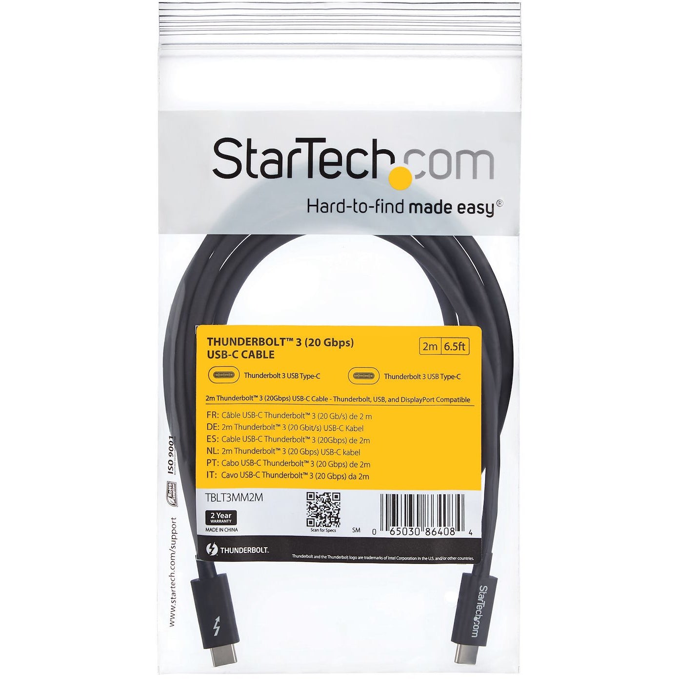StarTech Thunderbolt 3 kabel 0.5 meter