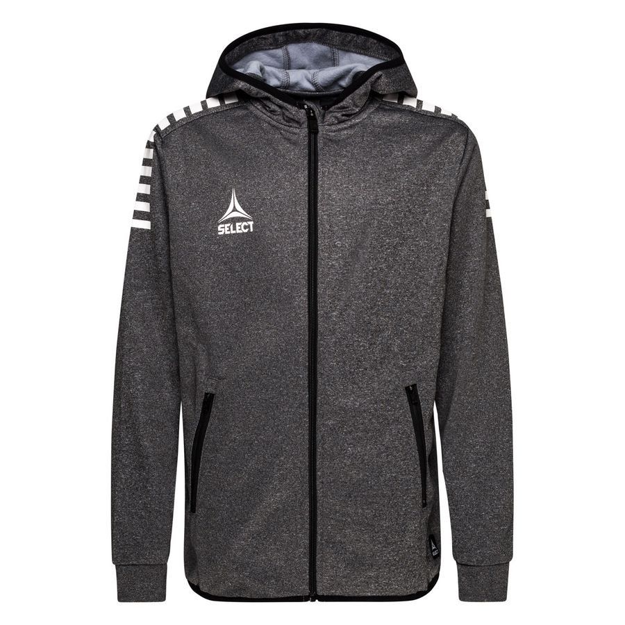 Select Sweat à Capuche Monaco FZ - Gris/Blanc Enfant