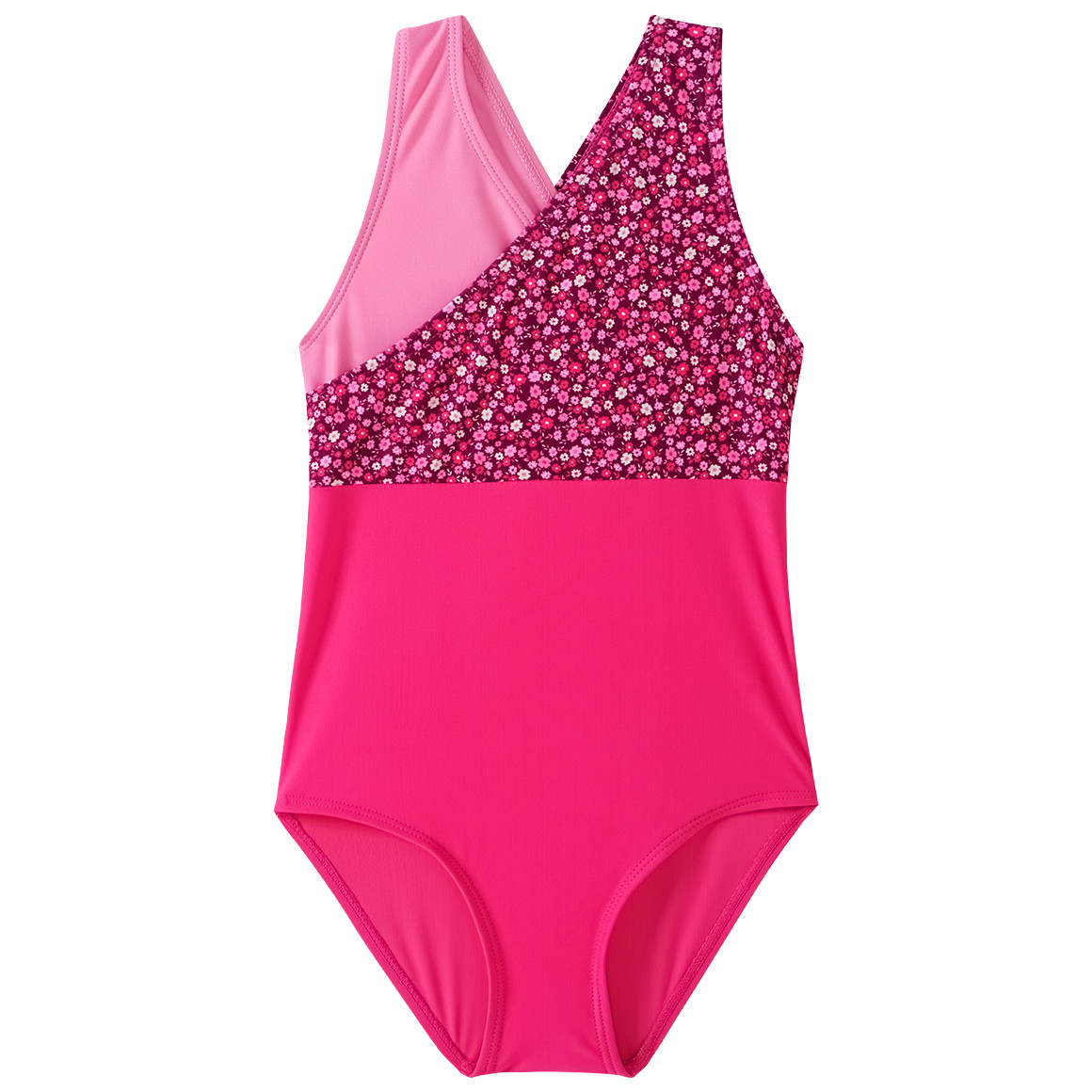 Topolino Mädchen Badeanzug in Wickel-Optik pink / rosa / lila