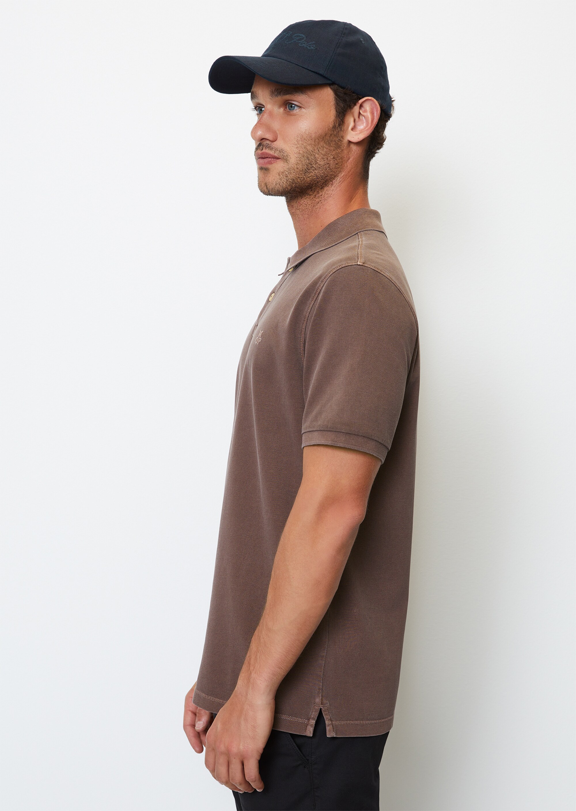 Kurzarm-Poloshirt Piqué regular aus Bio-Baumwolle