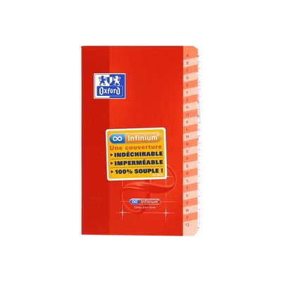 Oxford Infinium - Carnet 9 x 14 cm - 96 pages - petits carreaux (5x5 mm) - disponible dans différentes couleurs