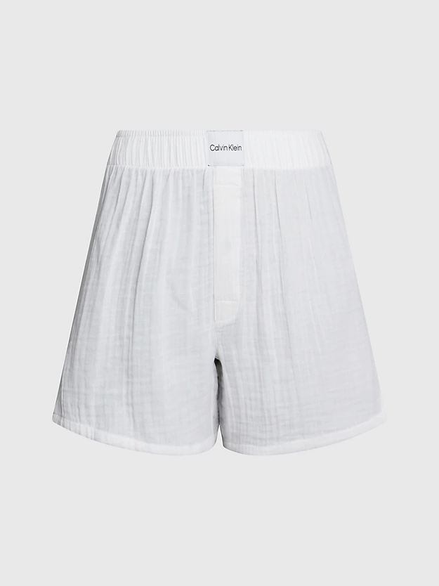 Shorts de pijama com textura pura