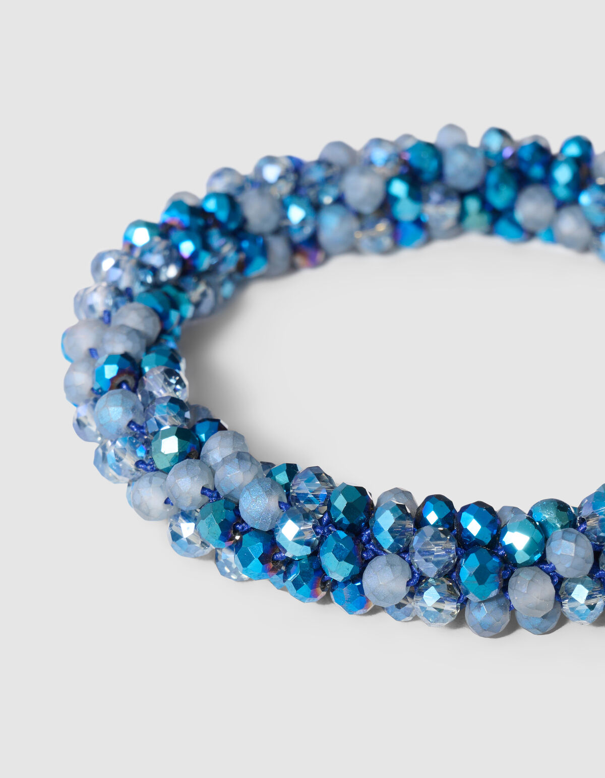 Beaded Armband Blauw