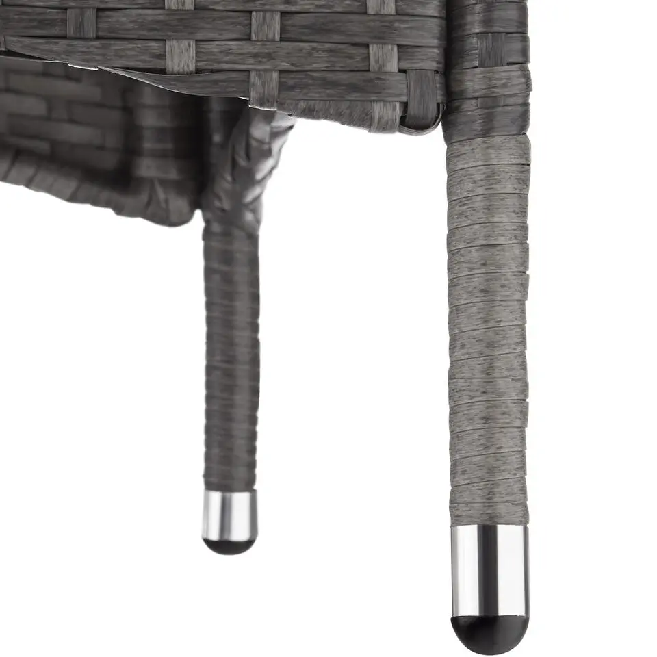 tectake - tuinset Porto 6   1 - wicker - grijs
