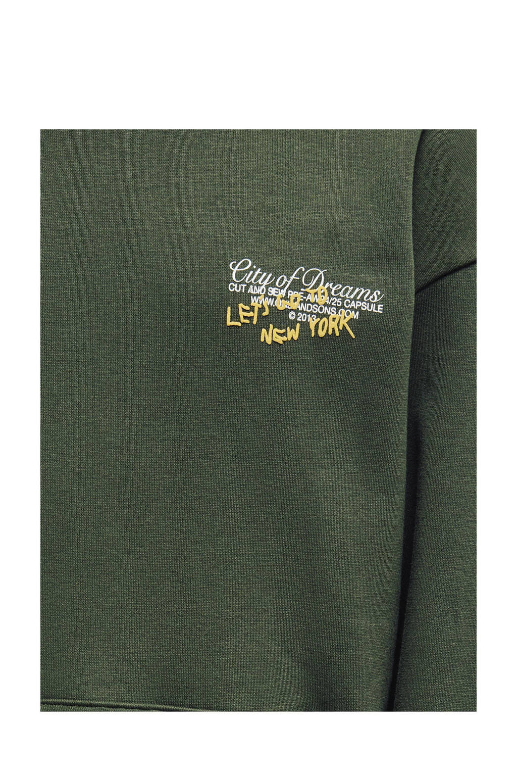 ONLY hoodie KOBRAMON donkergroen