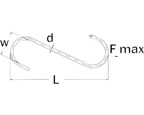 Vleeshaken 4,4x100 mm RVS A2 20 stuks