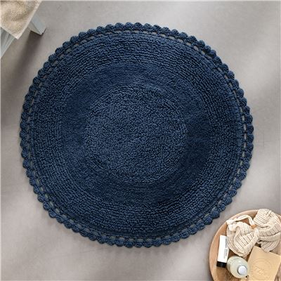 Tapis de bain coton finition crochet - 1700 g/m² - BECQUET CRÉATION