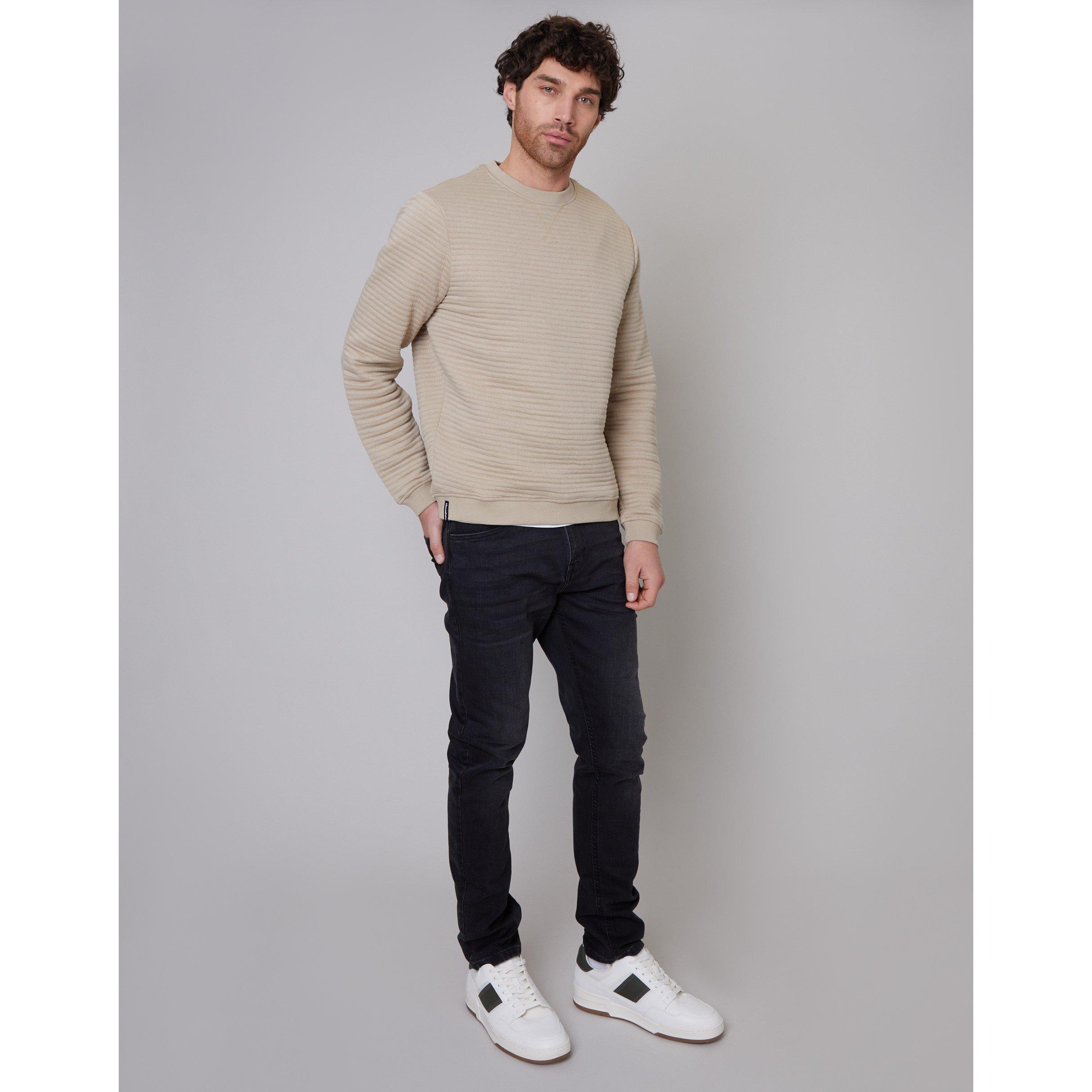 Threadbare TB Fleece Crew Sweater Mens