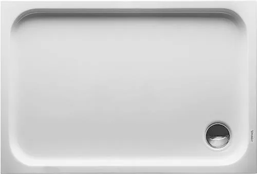 Brusekar D-Code 1100x750mm hvid akryl