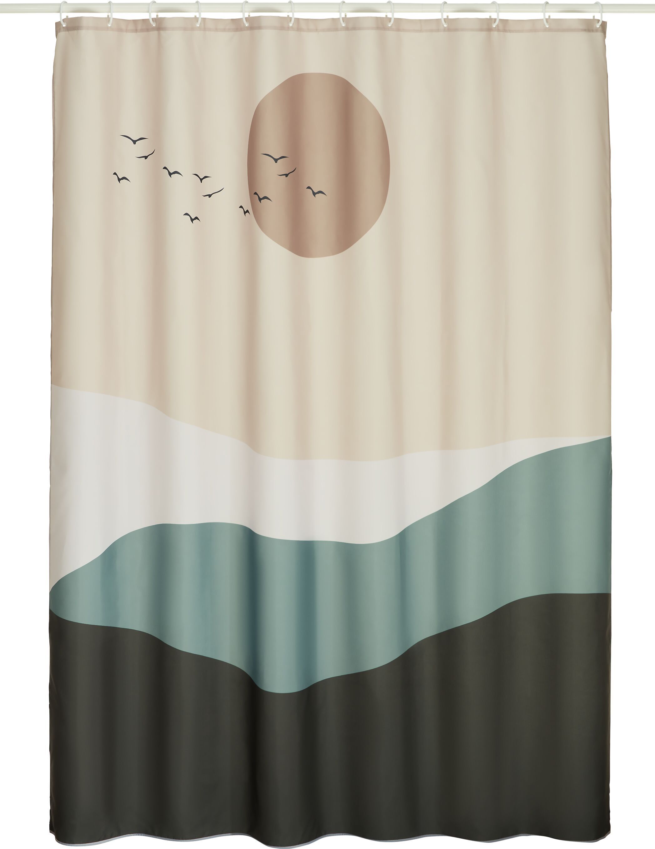 SIDE Duschvorhang - Multicolor / B: 180.0 cm x H: 200.0 cm