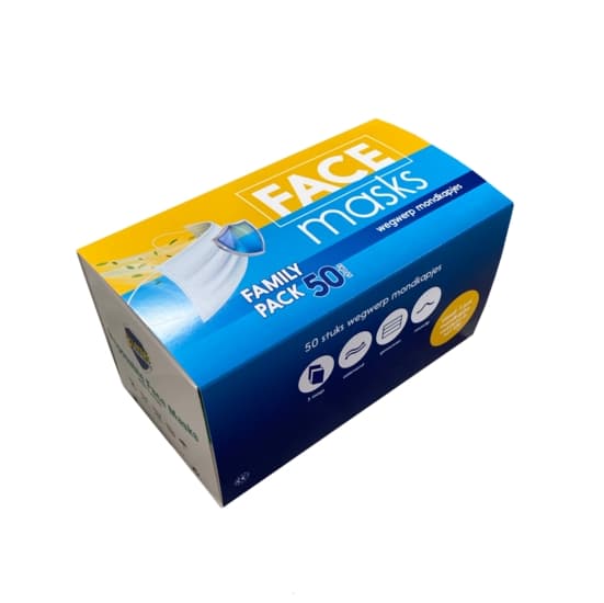 Orange Care - Engangs ansiktsmaske - 50 stk. Mondkapjes