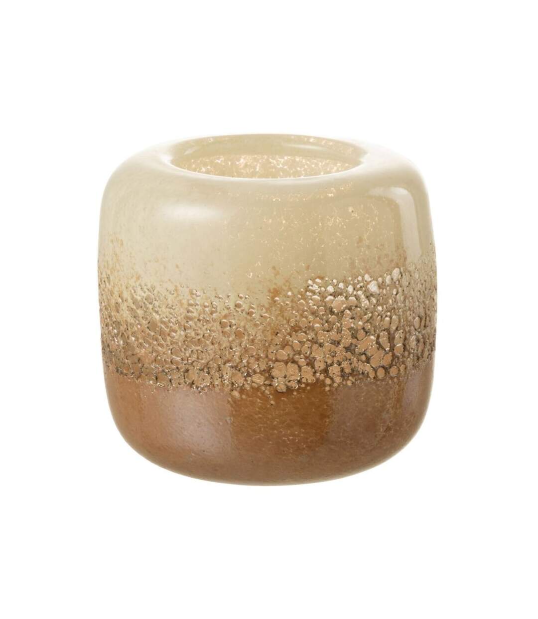 Paris Prix - Photophore En Verre opia 14cm Marron