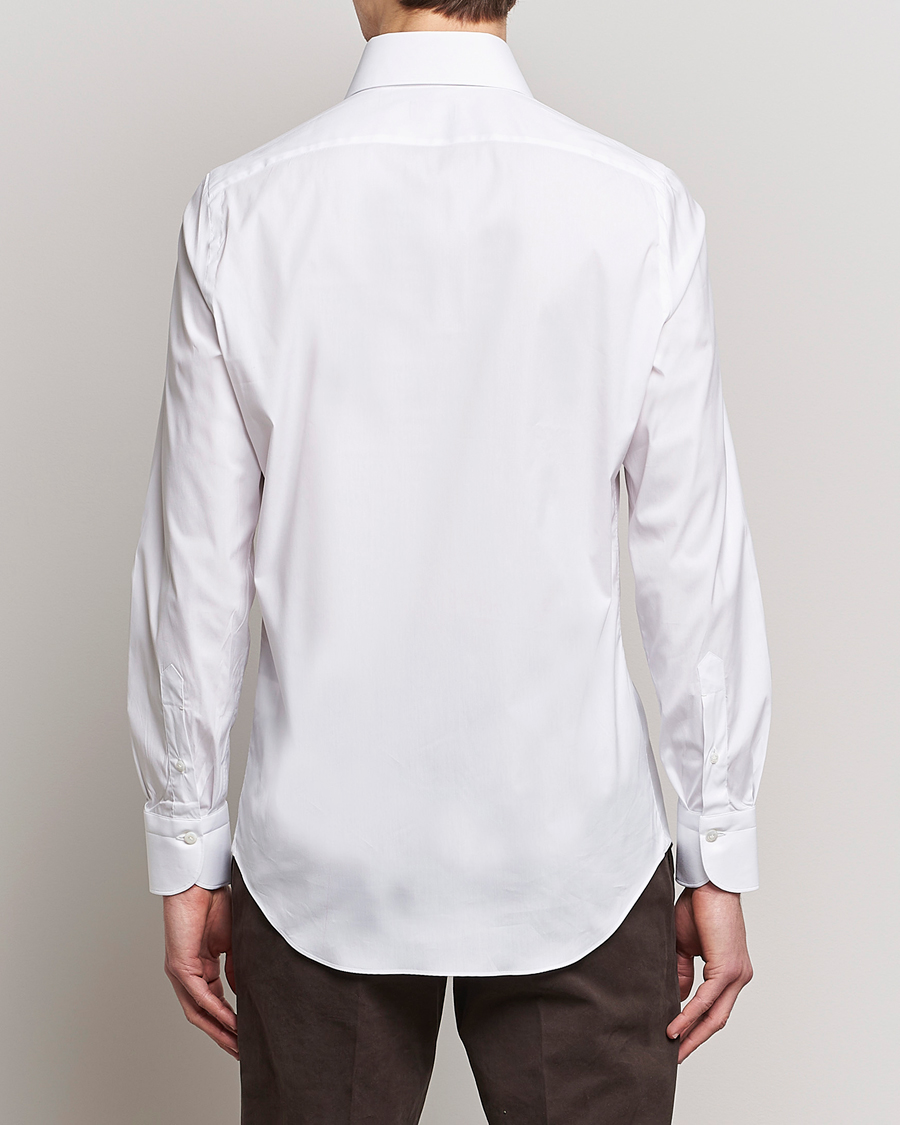 Finamore Napoli Milano Slim Fit Stretch Shirt White